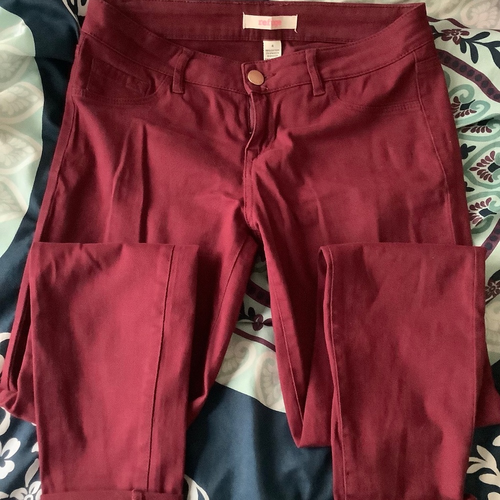 Burgundy Jeggings